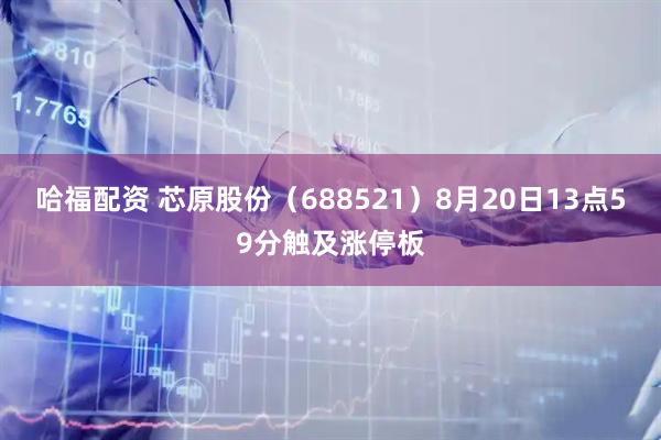 哈福配资 芯原股份（688521）8月20日13点59分触及涨停板